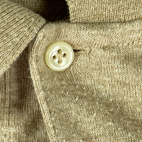 Vintage Ralph Lauren Polo Shirt Adult LARGE Brown Long Sleeve Small Pony 90s - Picture 7 of 12